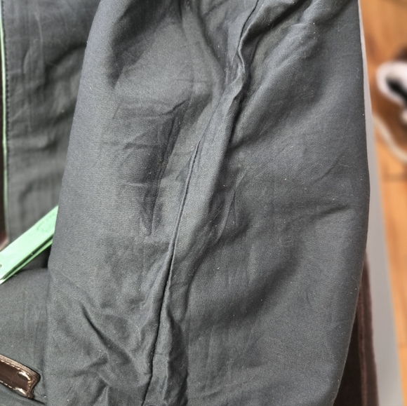 Tano Mint Green Leather Hobo Bag Tassel Whipstitch Handle Boho Slouchy - Picture 12 of 16